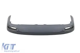 Diffusore di tipo W12 con terminali cromati adatto per il paraurti posteriore standard dell'Audi A8 2010-2014 -oo--oo--image-6163814