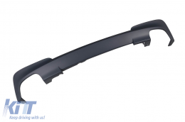 Diffusore di tipo X3M con terminali cromati adatto per paraurti posteriore M Technik su BMW X3 F25 2014-2017 -oo--oo--image-6132232