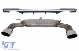 image-55-Diffusore Impianto scarico per Audi A3 8V Facelift 16-19 S3 Look solo per S Line