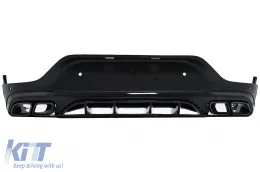 image-77-Diffusore Nero Silenziatore Punte per Mercedes GLC Coupé Facelift C253 20+ GLC63 Look