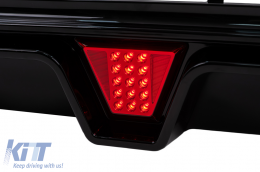 Diffusore Paraurti con LED per BMW Serie 5 G30 G31 17-2024 M5 Design Nero Lucido-image-6127115