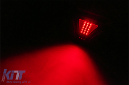 Diffusore Paraurti con LED per BMW Serie 5 G30 G31 17-2024 M5 Design Nero Lucido-image-6127117