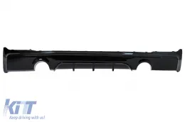 image-27-Diffusore Paraurti Doppia Uscita Scarico Singolo per BMW 2 F22 F23 2013+ Nero lucido