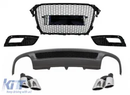 image-11-Diffusore paraurti per AUDI 12-15 A4 B8 coperture fendinebbia griglia scarico