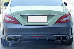 Diffusore paraurti Scarico per Mercedes CLS W218 Sport Line 2011-2017-image-6108332