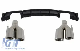 image-79-Diffusore per BMW 3er F30 F31 11+ Punte scarico Limo Touring M Performance