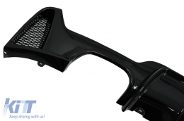 Diffusore per BMW 4 F32 F33 F36 2013-2019 M Look Sinistra Doppio Presa Nero lucido-image-6085478