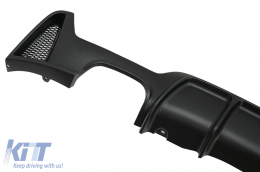 Diffusore per BMW Serie 4 F32 F33 F36 13-19 M Look Sinistro Doppia Uscita Nero-image-6085485
