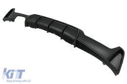 Diffusore per BMW Serie 4 F32 F33 F36 13-19 M Look Sinistro Doppia Uscita Nero-image-6085486