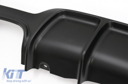 Diffusore per BMW Serie 4 F32 F33 F36 13-19 M Look Sinistro Doppia Uscita Nero-image-6085488