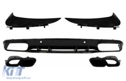 image-25-Diffusore per Mercedes C C205 A205 Coupe Cabrio 14-19 Punte Flaps C63S Look