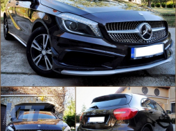 Diffusore per Mercedes Classe A W176 12+ terminali scarico Sport Pack nero-image-6018315