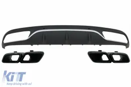 image-2-Diffusore per MERCEDES Classe C C205 A205 2014-2019 C63 Look Nero Scarico Suggerimenti