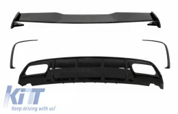 image-42-Diffusore per MERCEDES W176 Pinze splittatori Spoiler 12-18 A45 Look Facelift
