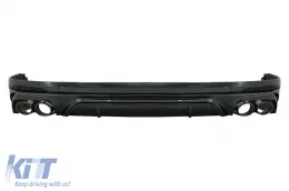 image-43-Diffusore posteriore Doppio Presa per Audi Q5 SUV FY S-Line 2018-2020 Nero Punte
