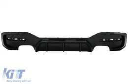 image-62-Diffusore posteriore gemello Doppio Presa per BMW Serie 1 F20 F21 LCI 15-19 Nero lucido