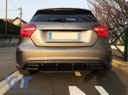 Diffusore Posteriore per Mercedes W176 Classe A 13-18 A45 Facelift Look Carbon-image-6061115