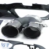 Diffusore posteriore sportivo con terminali di scarico neri adatto per Mercedes E-Class W213 Sedan dal 16-image-6192083