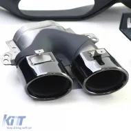 Diffusore posteriore sportivo con terminali di scarico neri adatto per Mercedes E-Class C238 Coupe Cabriolet-image-6209794