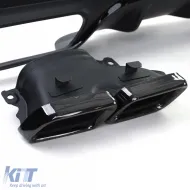 Diffusore posteriore sportivo con terminali di scarico neri adatto per Mercedes GLE W166 15-18-image-6257220