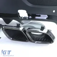 Diffusore posteriore sportivo con terminali di scarico neri adatto per Mercedes GLE Coupe C167 dal 19-image-6257620