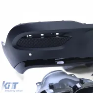 Diffusore posteriore sportivo con terminali di scarico neri adatto per Mercedes GLE Coupe C167 dal 19-image-6257622