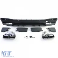 Diffusore posteriore sportivo con terminali neri adatto per Mercedes GLE V167 dal 18-image-6257581