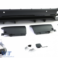 Diffusore posteriore sportivo con terminali neri adatto per Mercedes GLE V167 dal 18-image-6257585