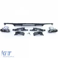 Diffusore posteriore sportivo con terminali neri adatto per Mercedes CLS C218 Facelift 14-18-image-6257796