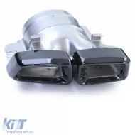 Diffusore posteriore sportivo con terminali neri adatto per Mercedes CLS C218 Facelift 14-18-image-6257797