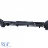 Diffusore posteriore sportivo lucido + terminali di scarico look 340 adatto per BMW Serie 3 G20 G21 320 330-image-6198841
