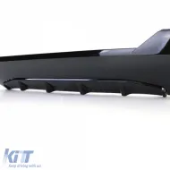 Diffusore posteriore sportivo lucido + terminali di scarico look 440 adatto per BMW Serie 4 G22 G23 420 430-image-6207336