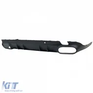 Diffusore posteriore sportivo + terminali di scarico neri adatti per Mercedes CLS C257 2018-2023-image-6208384
