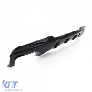 Diffusore posteriore + terminali di scarico 550 Performance lucido nero adatto per BMW F10 F11 535-image-6198048