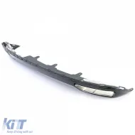 Diffusore posteriore + terminali di scarico look W12 adatto per Audi A6 C7 4G 10-14 2.8 3.0 senza S-Line-image-6192445