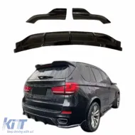 image-0-Diffusore posteriore X5 F15 Nero Lucido ABS / 2013-2018 (3 pezzi)