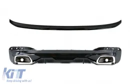 image-5-Diffusore Punte per BMW 5 G30 Limousine 2017+ 540 M Performance Look Spoiler tronco