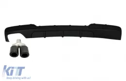 image-50-Diffusore & Scarico Punta per BMW Serie 5 F10 F11 Berlina Touring 2011-2017 M Look