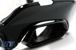 Diffusore Scarico Punte per BMW 3 G20 G28 Berlina G21 Touring 19+ M340i M Look Nero-image-6078179