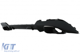 Diffusore Scarico Punte per BMW 3 G20 G28 Berlina G21 Touring 19+ M340i M Look Nero-image-6078180