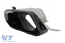 Diffusore Scarico Punte per BMW 3 G20 G28 Berlina G21 Touring 19+ M340i M Look Nero-image-6078190