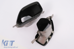 Diffusore Scarico Punte per BMW Serie 4 G22 G23 M Sport 2020+ M440i Design Nero-image-6098834