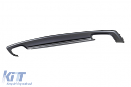 Diffusore tipo S4 con terminali cromati adatto per paraurti posteriore S-line per Audi A4 berlina 2012-2015 -oo--oo--image-6148359