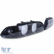 Diffusorlinsen Scheinwerfergläser Blinker rauchig geeignet für BMW 5er E39 1995-2000-image-6264289