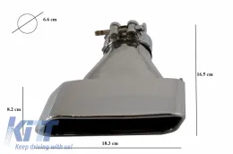 Diffúzor dupla kipufogóvéggel BMW F10 F11 11-17, M-performance dizájn-image-6055933