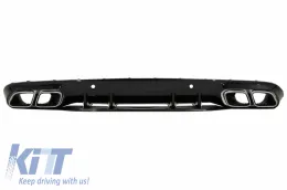 Diffúzor és kipufogóvégek Mercedes C-osztály C205 A205 14-19 modellekhez, C63S kivitel-image-6056299