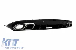 Diffúzor és kipufogóvégek Mercedes C-osztály C205 A205 14-19 modellekhez, C63S kivitel-image-6056301