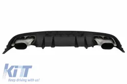 Diffúzor és kipufogóvégek Mercedes C-osztály C205 A205 14-19 modellekhez, C63S kivitel-image-6056305
