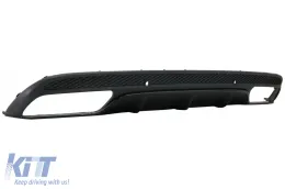 Diffúzor Mercedes C-osztály W205 S205 14-20 Sport modellekhez, C63 design kipufogóvéggel-image-6044571