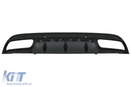 Diffúzor Mercedes C-osztály W205 S205 14-20 Sport modellekhez, C63 design kipufogóvéggel-image-6044572
